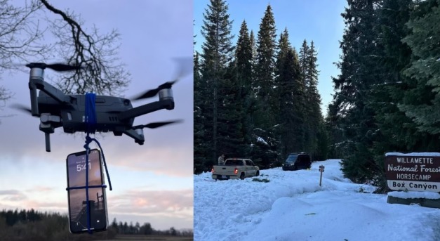 Drón mentette meg az életét egy oregoni férfinak